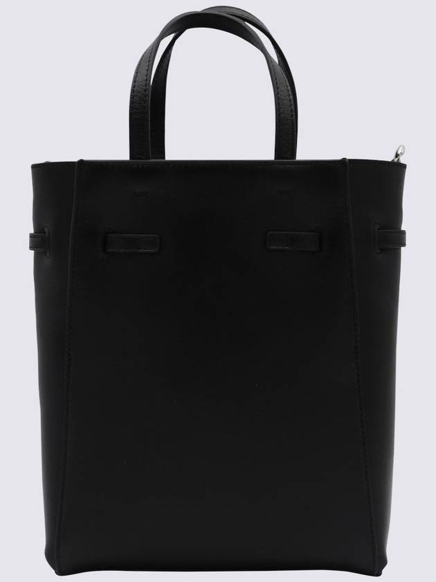 Mini Voyou Leather Tote Bag Black - GIVENCHY - BALAAN 3