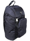 Re-Nylon Saffiano Leather Backpack Navy - PRADA - BALAAN 4