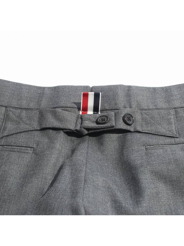 Super 120S Twill Classic Backstrap Trouser Pants Medium Grey - THOM BROWNE - BALAAN 4