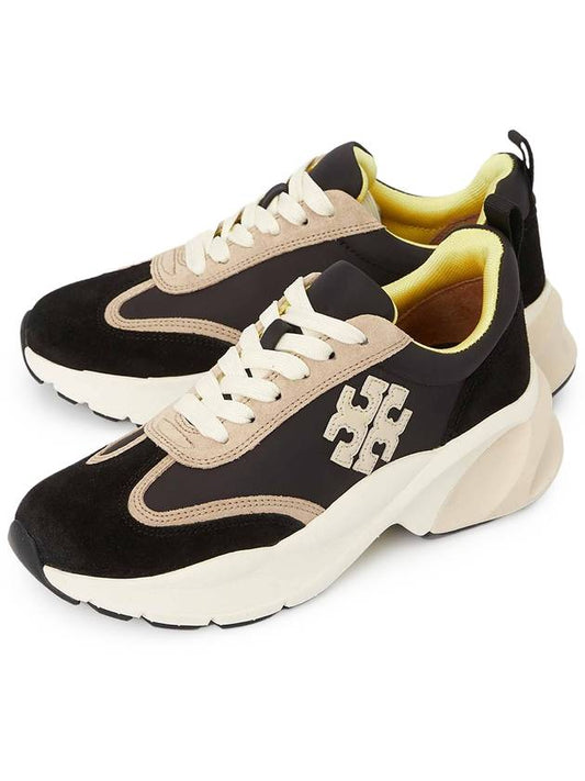 Good Luck Trainer Low Top Sneakers Black - TORY BURCH - BALAAN 2