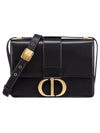 30 Montaigne Calfskin Shoulder Bag Black - DIOR - BALAAN 1