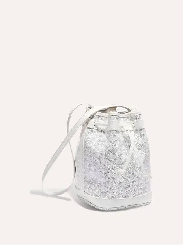 Petit Flo Bucket Bag White - GOYARD - BALAAN.