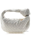 Intrecciato Heart Detail Leather Tote Bag White - BOTTEGA VENETA - BALAAN 4