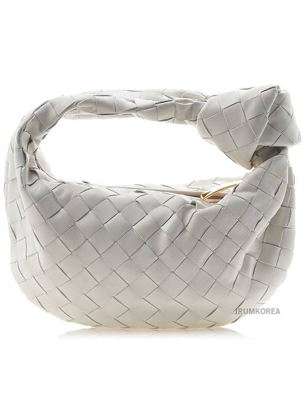 Intrecciato Heart Detail Leather Tote Bag White - BOTTEGA VENETA - BALAAN 4