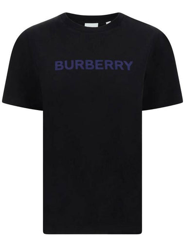 Logo Print Cotton Short Sleeve T-Shirt Black - BURBERRY - BALAAN 1