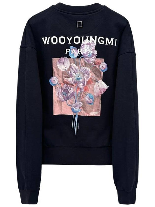 3D Flower Printing Women s Sweatshirt M243TS25722N - WOOYOUNGMI - BALAAN 1