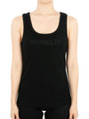 Monclair Women s Round Neck Sleeveless T Shirt Black 8P00006 89AK6 999 - MONCLER - BALAAN 2