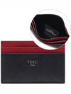 FF Motif Shadow Card Wallet Black - FENDI - BALAAN 3