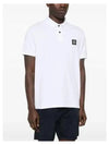 Pique Stretch Cotton Short Sleeve Polo Shirt White - STONE ISLAND - BALAAN 4