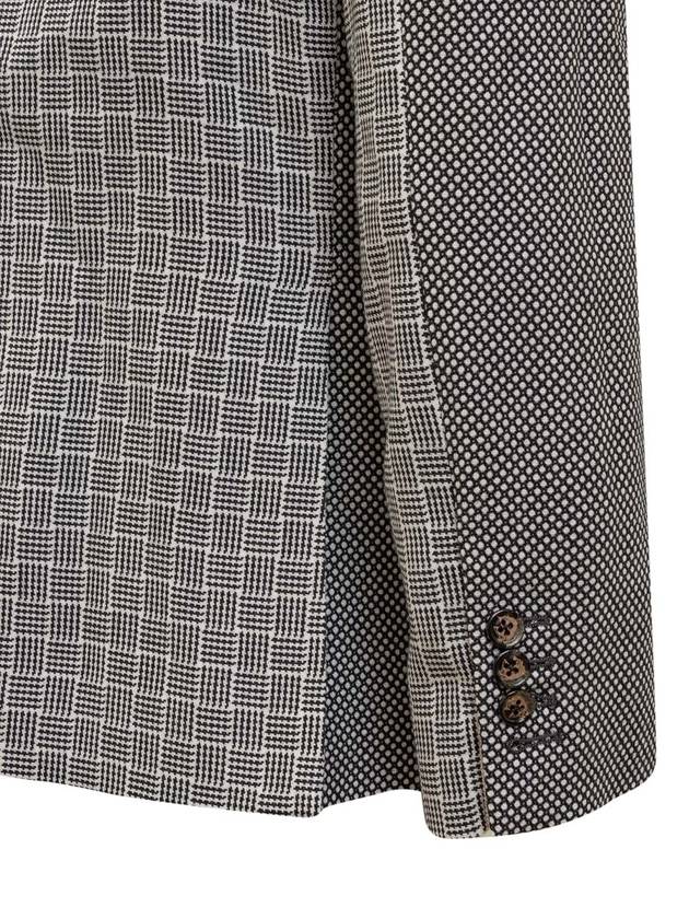 Mix Print Single Breasted Blazer FBC637FF0341 - THOM BROWNE - BALAAN 4