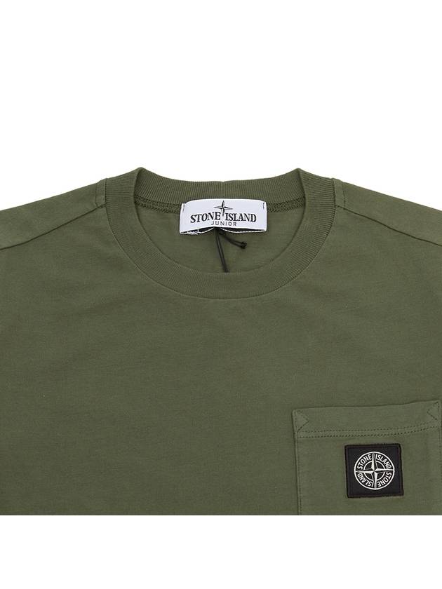 Kids Junior T Shirt 801620347 V0058 OLIVE - STONE ISLAND - BALAAN 4