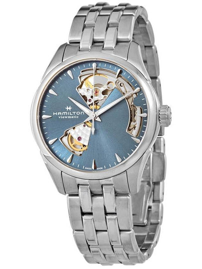 Jazzmaster Open Heart Lady Auto 36mm Stainless Steel Watch Blue - HAMILTON - BALAAN 2