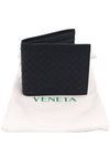 Women s Bottega Veneta 113993 Black Intrecciato VN Folder Half Wallet gt Gangbuk used luxury goods - BOTTEGA VENETA - BALAAN 3