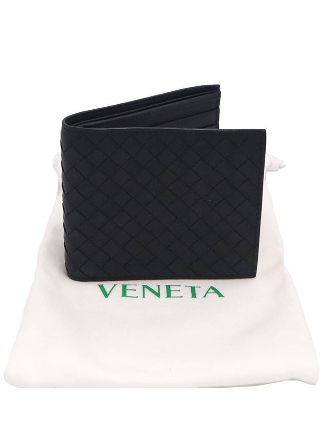 Women s Bottega Veneta 113993 Black Intrecciato VN Folder Half Wallet gt Gangbuk used luxury goods - BOTTEGA VENETA - BALAAN 3