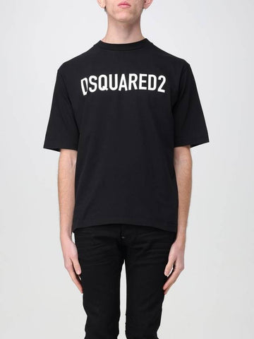 T-shirt Dsquared2 in jersey con logo - DSQUARED2 - BALAAN 1