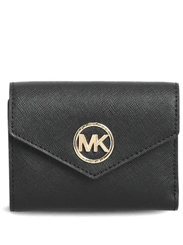 Saffiano Envelope Bicycle Wallet Black - MICHAEL KORS - BALAAN.