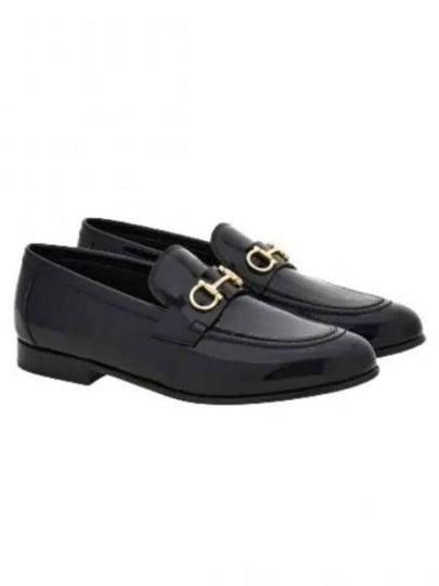 Gancini Ornament Calfskin Loafers Black - SALVATORE FERRAGAMO - BALAAN 2