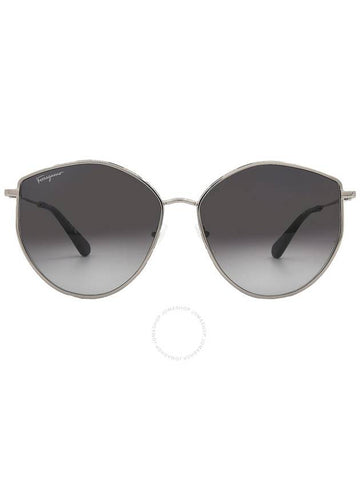 Eyewear Grey Gradient Sunglasses Grey - SALVATORE FERRAGAMO - BALAAN 1