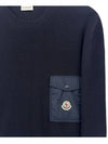 Logo patch pocket knit 9C00001 743 - MONCLER - BALAAN 3