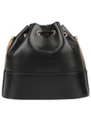 VLogo Chain Bucket Bag Black - VALENTINO - BALAAN.