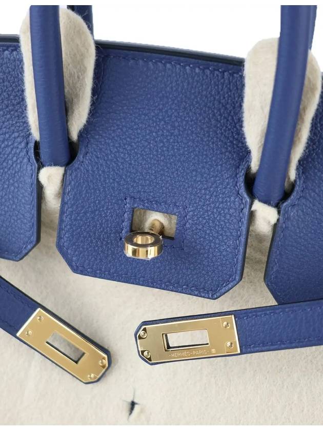 Blue Navy Togo Birkin 25 Gold W - HERMES - BALAAN 5