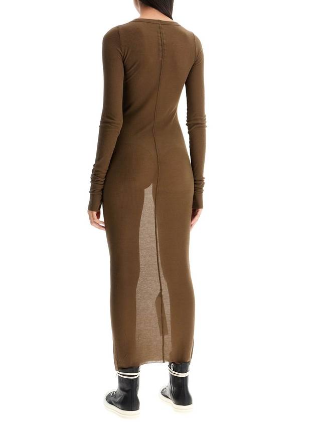 long fitted jersey dress - RICK OWENS - BALAAN 3