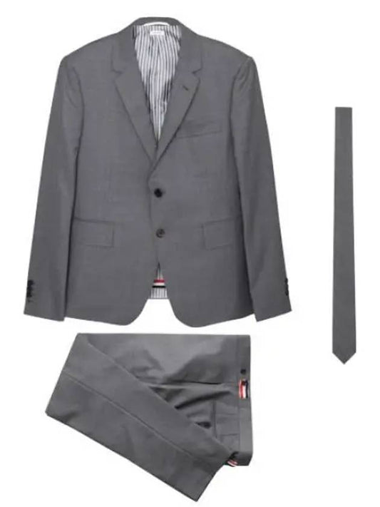 Suit high armhole super 120 thread count wool twill - THOM BROWNE - BALAAN 1