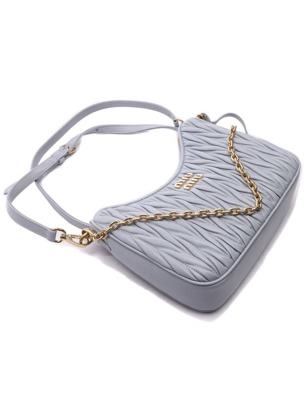 Matelasse Nappa Leather Shoulder Bag Cornflower - MIU MIU - BALAAN 6