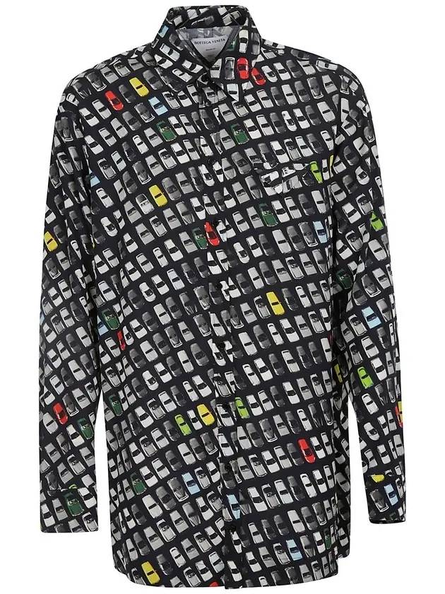 Car Print Long Sleeve Shirt - BOTTEGA VENETA - BALAAN 1