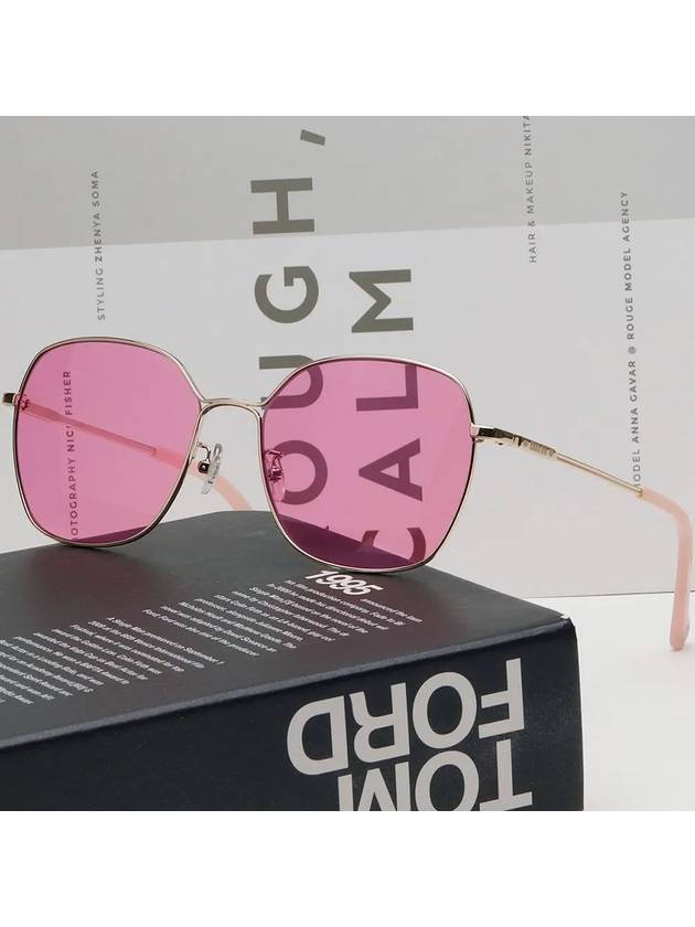 Eyewear Metal Frame Sunglasses Pink - ANNA SUI - BALAAN 3