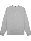 Garment Dyed Cotton Embroidery Logo Sweatshirt Grey - STONE ISLAND - BALAAN 2