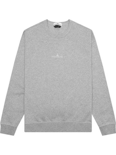 Garment Dyed Cotton Embroidery Logo Sweatshirt Grey - STONE ISLAND - BALAAN 2