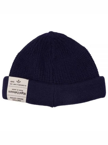 CLASSIC WOOL BEANIE 80470066010 NAVY classic wool beanie - NIGEL CABOURN - BALAAN 1