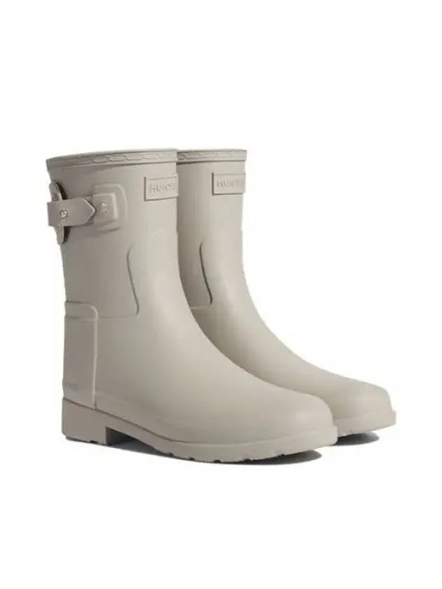 Refined eyelet buckle short rain boots skimming stone WFS2299RMASNE - HUNTER - BALAAN 1