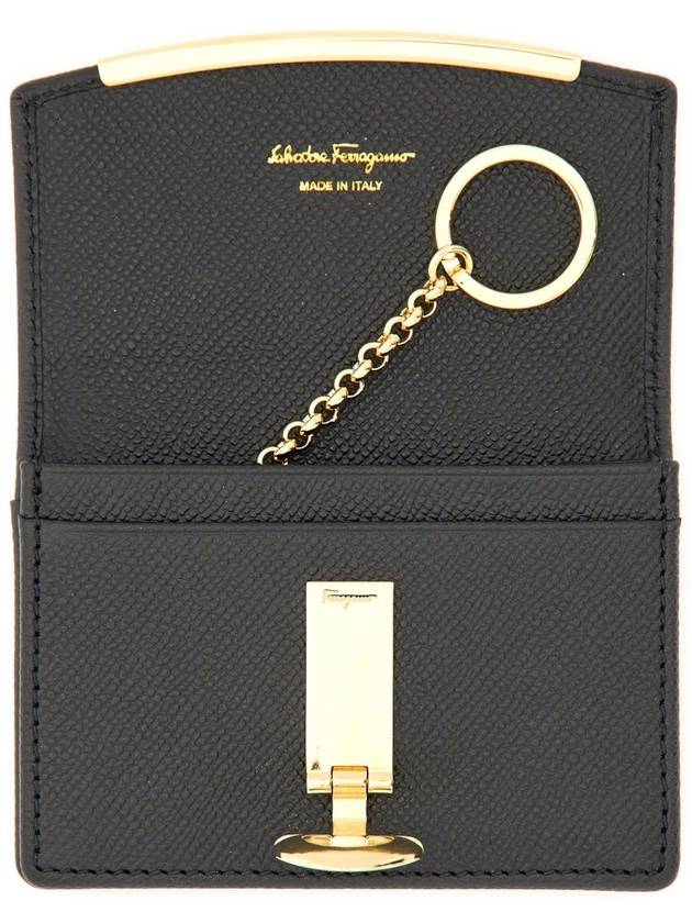 Salvatore Ferragamo Business Card Holder "Hooks" - SALVATORE FERRAGAMO - BALAAN 2