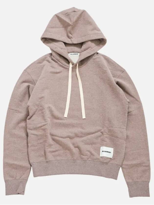 Logo Patch Cotton Hoodie Grey Beige - JIL SANDER - BALAAN 2