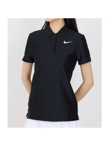 Golf Shoes Women's Golf Dri-Fit Victory Short Sleeve Polo VNR FD6710 010 W NK DF VCTRY SS POLO - NIKE - BALAAN 1