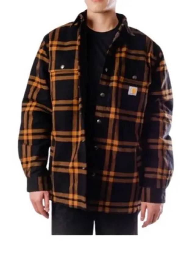 Relaxed Fit Flannel Sherpa Lined Shirt Jac 106354 N04 Jacket - CARHARTT - BALAAN 1