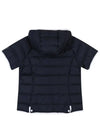 short-sleeved lightweight down hooded jumper OF1153LBNAVY - ONOFF - BALAAN 3