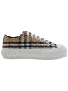 Vintage Check Boucle Low Top Sneakers Beige - BURBERRY - BALAAN 3