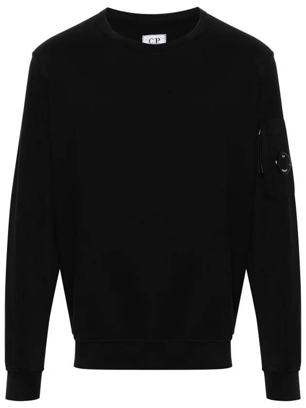 Light Fleece Sweatshirt Black - CP COMPANY - BALAAN 3