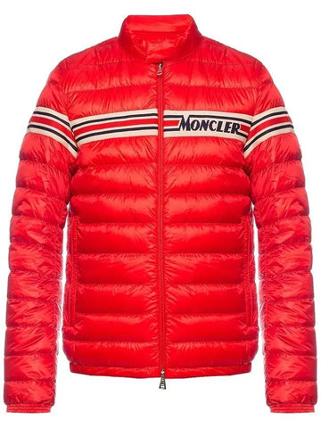 Renald Striped Goose Down Lightweight Padding Red - MONCLER - BALAAN 1