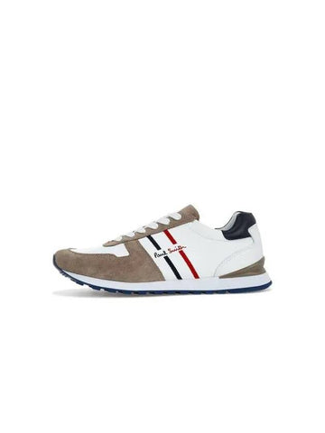 MANOR suede patch sneakers white - PAUL SMITH - BALAAN 1