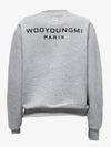 Women's Back Logo Crew Neck Sweatshirt Grey - WOOYOUNGMI - BALAAN 2