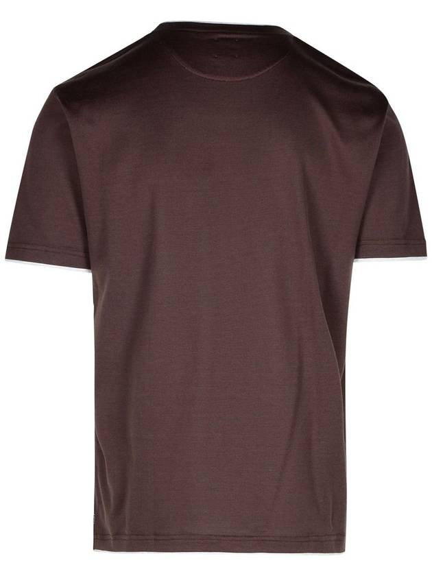 Eleventy Burgundy Cotton T-Shirt - ELEVENTY MILANO - BALAAN 3