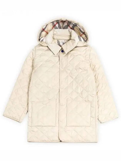 Kids Quilted Coat Pale Stone - BURBERRY - BALAAN 2