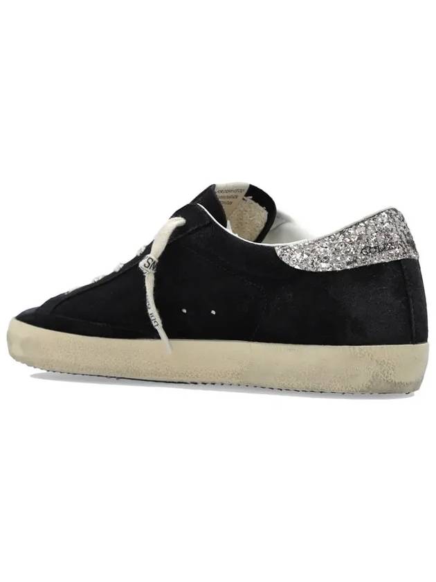 Superstar Glitter Tab Suede Low Top Sneakers Navy - GOLDEN GOOSE - BALAAN 5