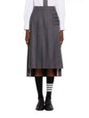 Wool Cashmere Flannel Below Knee Pleats 4 Bar Skirt FGC400V 06393 035 - THOM BROWNE - BALAAN 2