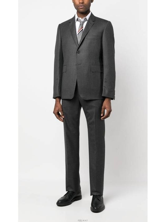 Men's Signature Classic Wool Suit Dark Grey - THOM BROWNE - BALAAN 2