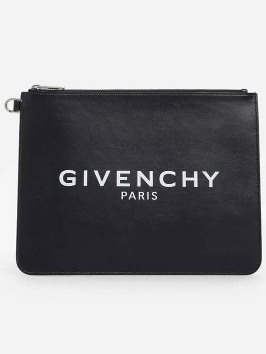 Logo Clutch Black BK600JK0AC - GIVENCHY - BALAAN 1